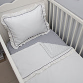 Ekru - Gri Minky Battaniye Takımı